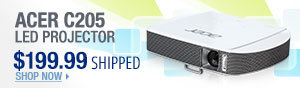 Newegg Flash - ACER C205 LED Projector