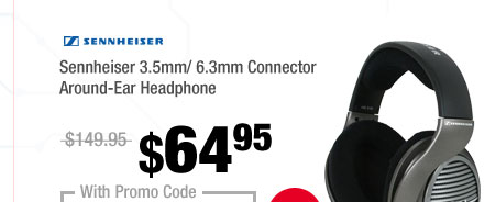 Sennheiser 3.5mm/ 6.3mm Connector Around-Ear Headphone