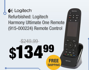 Refurbished: Logitech Harmony Ultimate One Remote (915-000224) Remote Control 