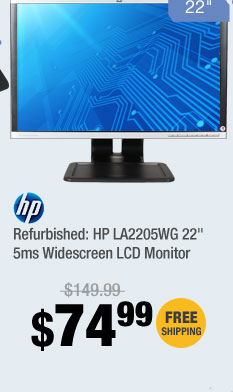 Refurbished: HP LA2205WG 22" 5ms Widescreen LCD Monitor 