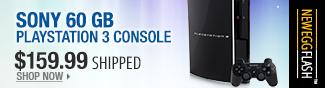 Newegg Flash - Sony 60GB Playstation 3 console