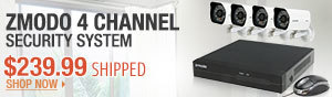 Newegg Flash - Zmodo 4 Channel Security System. 