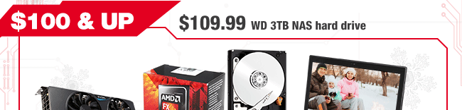 $100 & UP. $109.99 WD 3TB NAS hard drive