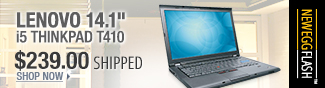 Newegg Flash  Lenovo 14.1" i5 Thinkpad T410