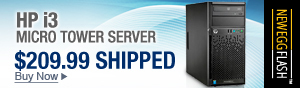 Newegg Flash – HP i3 Micro Tower Server