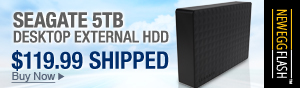 Newegg Flash – Seagate 5TB Desktop External HDD