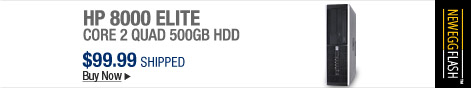 Newegg Flash - HP 8000 Elite Core 2 Quad 500GB HDD