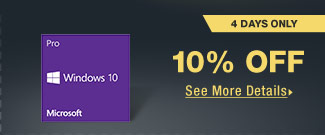 4 DAYS ONLY! 10% OFF SELECT MICROSOFT SOFTWARE*