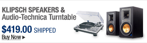 Newegg Flash – Klipsch Speakers & Audio-Technica Turntable