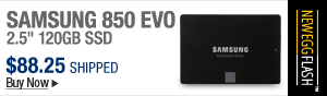 Newegg Flash – SAMSUNG 850 EVO 2.5" 120GB SSD