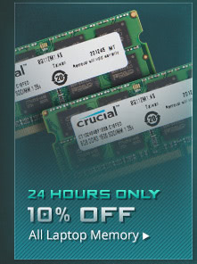 10% OFF ALL LAPTOP MEMORY*