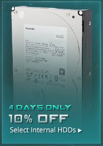 10% OFF SELECT INTERNAL HDDs*