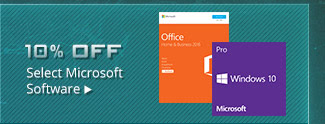 10% OFF SELECT MICROSOFT SOFTWARE*