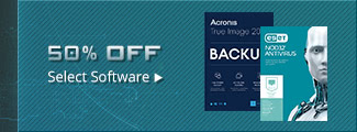 50% OFF SELECT SOFTWARE*