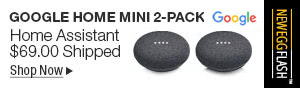 Newegg Flash - GOOGLE HOME MINI 2-PACK