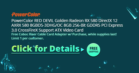 PowerColor RED DEVIL Golden Radeon RX 580 DirectX 12 AXRX 580 8GBD5-3DHG/OC 8GB 256-Bit GDDR5 PCI Express 3.0 CrossFireX Support ATX Video Card
