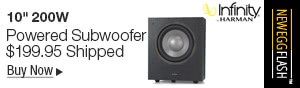 Newegg Flash – Infinity 10" 200W Powered Subwoofer