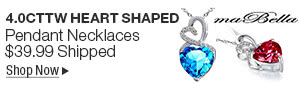 Newegg Flash – 4.0CTTW HEART SHAPED Pendant Necklaces