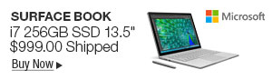 Newegg Flash - Microsoft Surface Book SW5-00001 Intel Core i7 6th Gen 8 GB Memory 256 GB SSD NVIDIA GeForce Graphics 13.5" Touchscreen 3000 x 2000 Detachable 2-in-1 Laptop Windows 10 Pro 64-Bit 