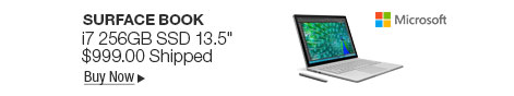 Newegg Flash  Microsoft Surface Book SW5-00001 Intel Core i7 6th Gen 8 GB Memory 256 GB SSD NVIDIA GeForce Graphics 13.5" Touchscreen 3000 x 2000 Detachable 2-in-1 Laptop Windows 10 Pro 64-Bit 