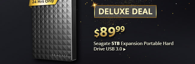 Deluxe Deal - $89.99 Seagate 5TB Expansion Portable Hard Drive USB 3.0