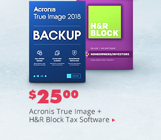 Acronis True Image + H&R Block Tax Software