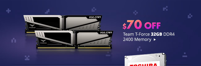 Team T-Force 32GB DDR4 2400 Memory