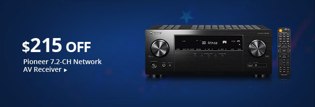 Feature - $215 Off Pioneer 7.2-CH Network AV Receiver