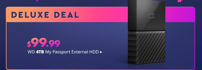 Deluxe Deal - $99.99 WD 4TB My Passport External HDD