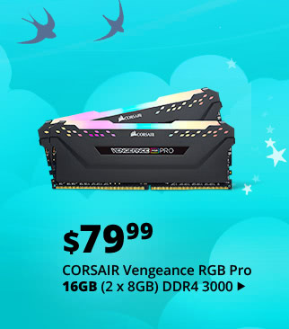 Feature - $79.99 CORSAIR Vengeance RGB Pro 16GB (2 x 8GB) DDR4 3000