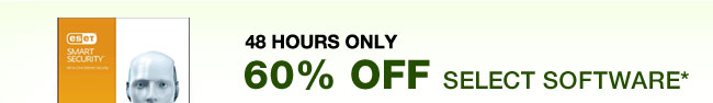 48 Hours only 60% Off Select Software