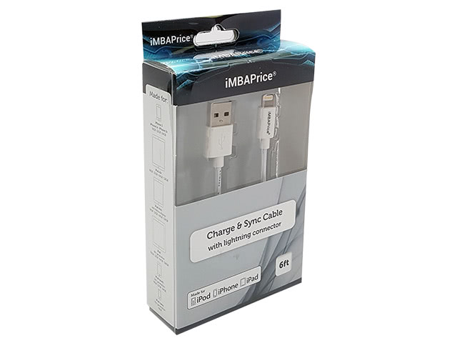 iMBAPrice 6 Feet Apple MFi Certified Lightning to USB Cable