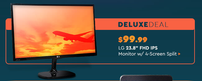 Deluxe Deal $99.99 LG 23.8" FHD IPS Monitor w/ 4-screen Split