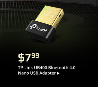 Feature - $7.99 TP-Link UB400 Bluetooth 4.0 Nano USB Adapter