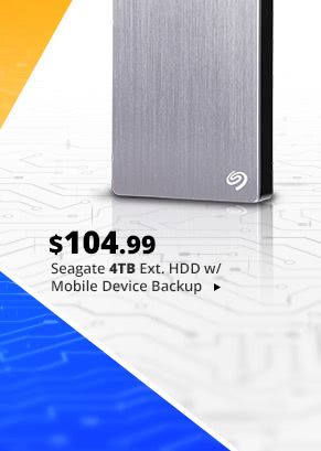 Seagate 4TB Ext. HDD w/ Mobile Device Backup