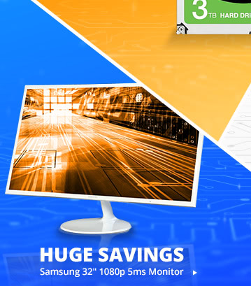 Samsung White 32" 1080p 5ms Monitor