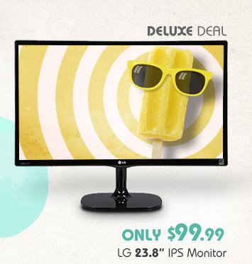 DELUXE DEAL - LG 23.8” IPS Monitor