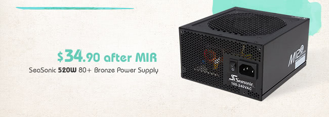 SeaSonic 520W 80+ Bronze Power Supply