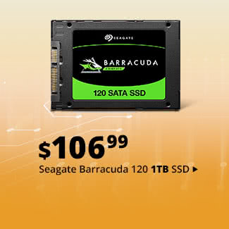 Feature - $106.99 Seagate Barracuda 120 1TB SSD