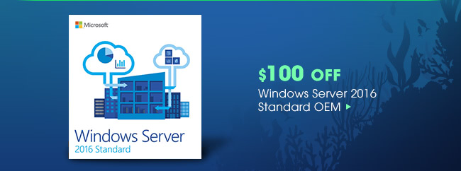 $100 OFF Windows Server 2016 Standard OEM