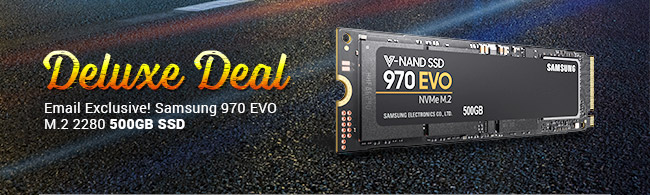 Deluxe Deal - Deluxe Deal - Email Exclusive! Samsung 970 EVO M.2 2280 500GB SSD