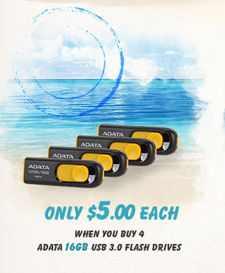 4 Adata 16GB USB 3.0 Flash Drives