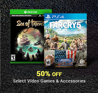 50% OFF - Select Video Games & Accessories