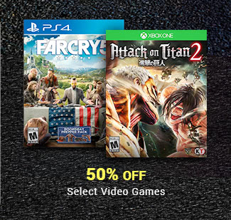 50% OFF - Select Video Games