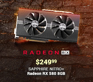 $249.99 - SAPPHIRE NITRO+ Radeon RX 580 8GB