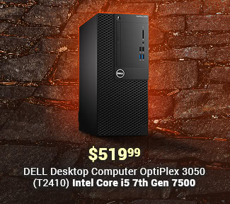 $519.99 - DELL Desktop Computer Optiplex 3050 (T2410) Intel Core i5 7th Gen 7500