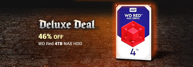 Deluxe Deal - 46% OFF - WD Red 4TB NAS HDD