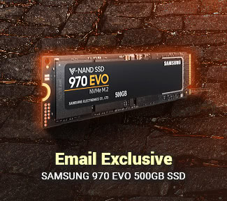 Email Exclusive SAMSUNG 970 EVO 500GB SSD