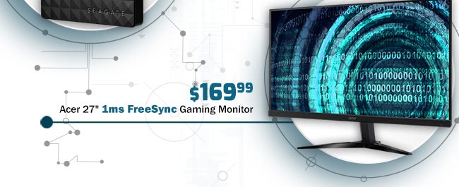 Acer 27" 1ms FreeSync Gaming Monitor