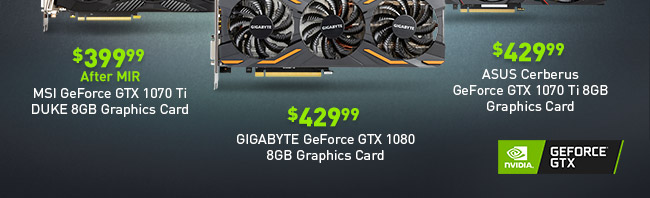 NVIDIA® GeForce® GTX 10 Series Specials